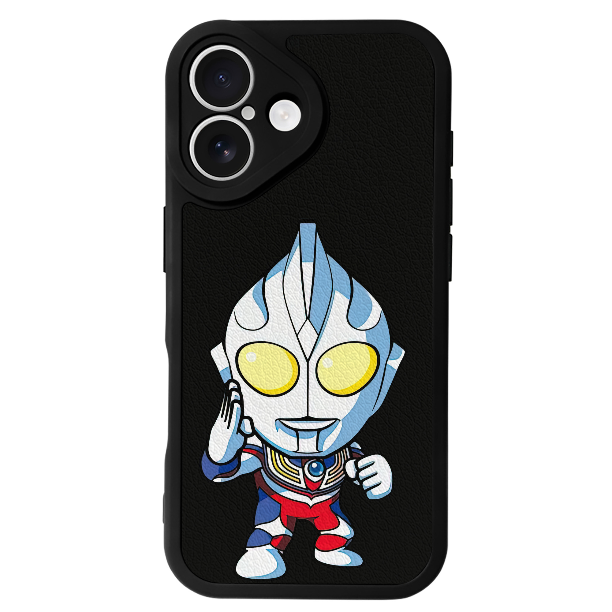 （画像用） ウルトラマン Ultraman 【iPhone 16シリーズ対応】シリコンスマホケース（レザー調） 材質：シリコン